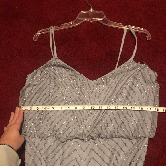 NWT Adrianna Papell beaded long dress - Picture 7 of 7